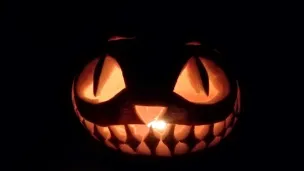 Grinsender K&uuml;rbis